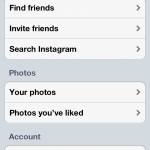 Instagram profile