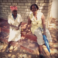 two south african women having a break