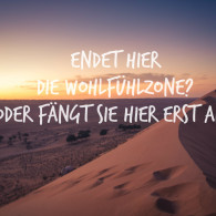 Endet hier die Wohlfuehlzone