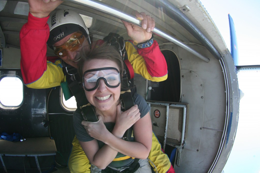 me jumping out of a plane