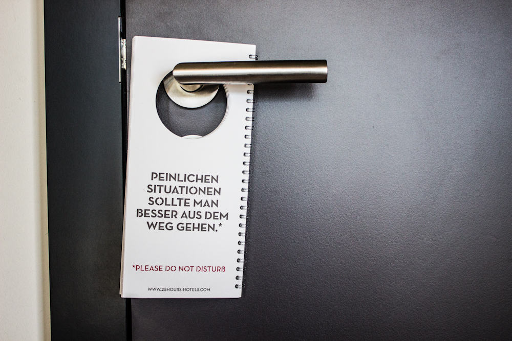 You should better avoid embarrassing situations - please do not disturb