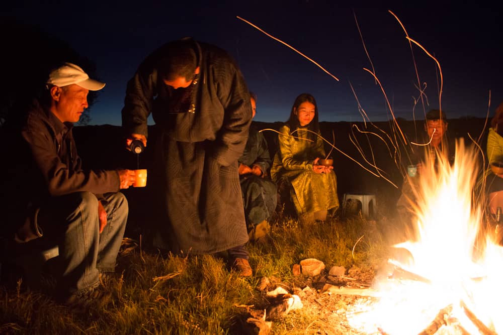 lagerfeuer mongolei