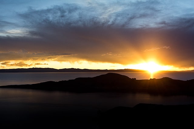 Bolivia Isla del Sol Sunset