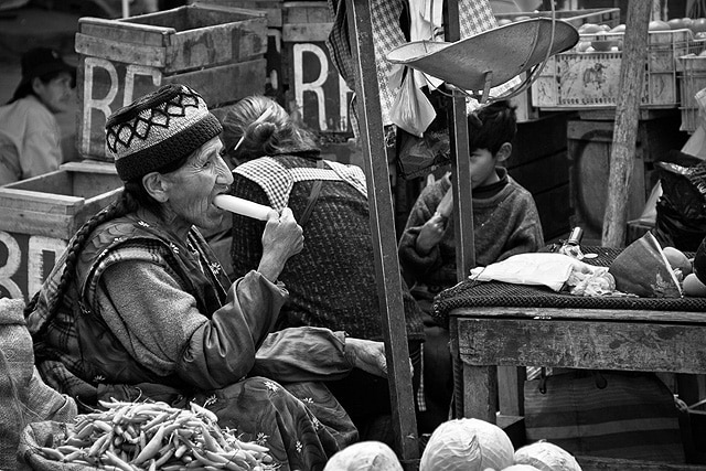 Bolivia La Paz Old Lady