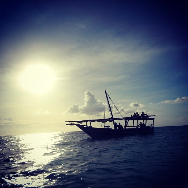 dhow sunset kendwa
