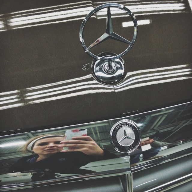 brand new c-class selfie