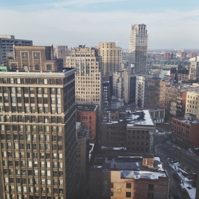 view from westin book cadillac detroit
