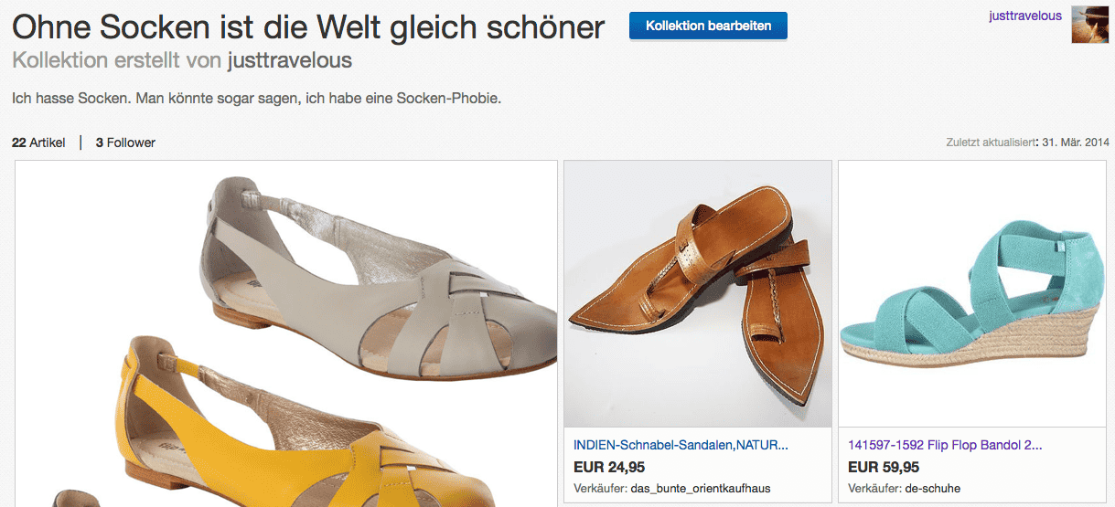 Warum ich Socken hasse und was eBay damit zu tun hat