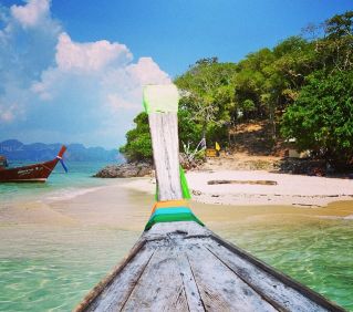 Most beautiful beach I've been to. Kleiner Bootsausflug mit dem Longtail ab Railay Beach in Krabi - angel from sunsetbou