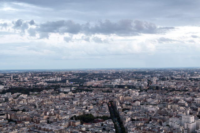 Paris at dusk