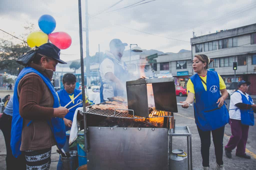 Quito street food markt