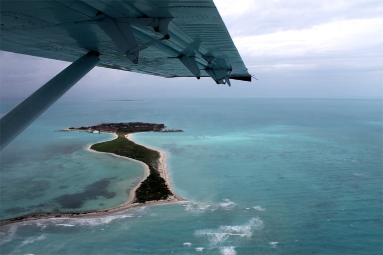 Mit dem Wasserflugzeug zum Dry Tortugas Nationalpark.