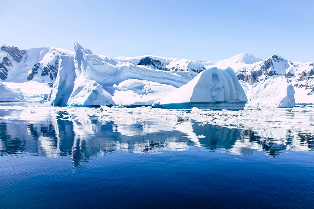 Eisscholle in der Antarktis