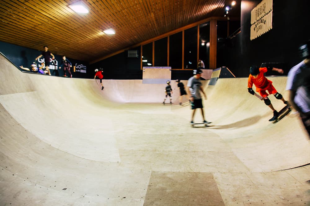 Skating Rampe in der Freestyle Academy