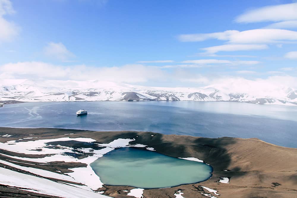 Blick auf Deception Island