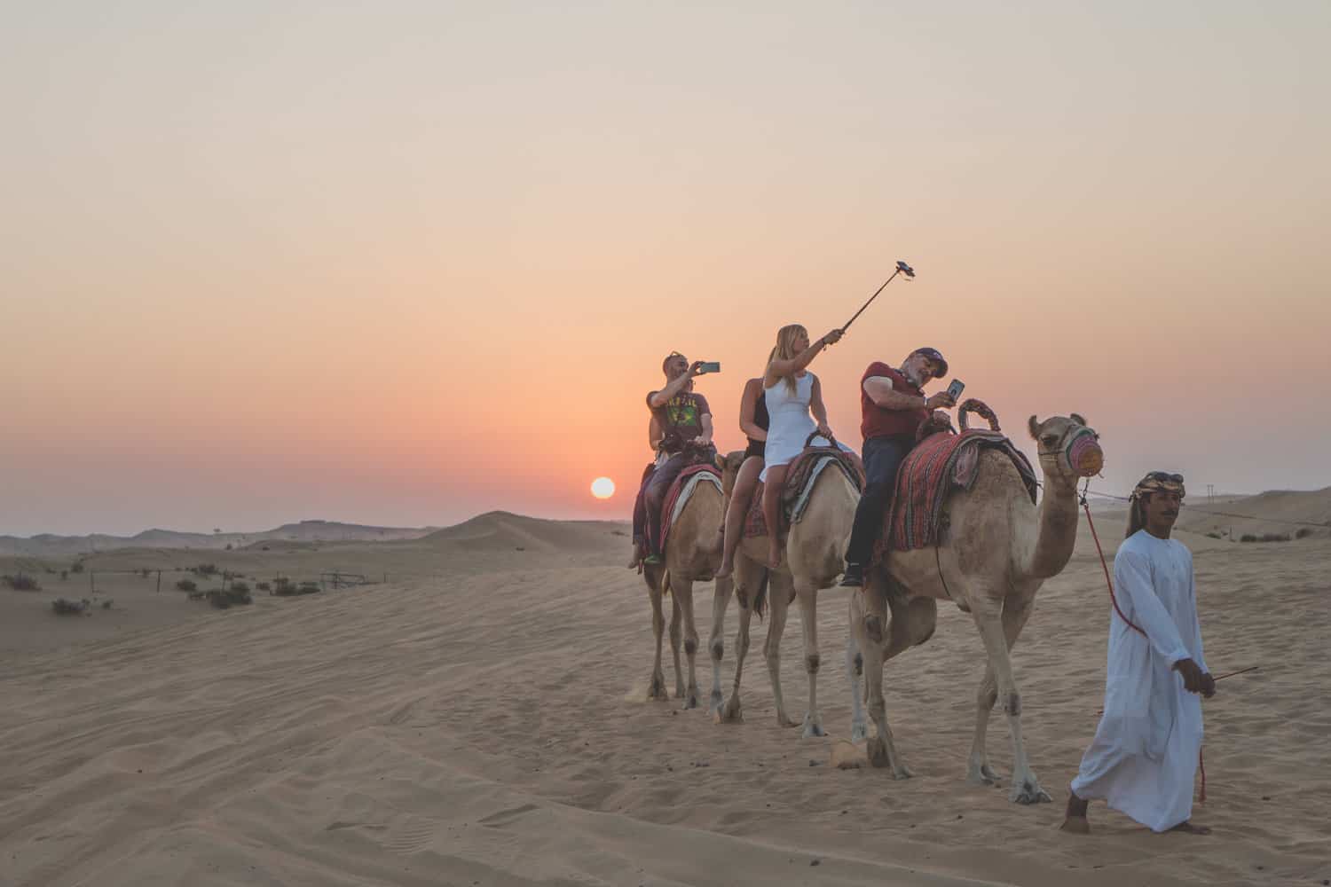 camels and selfie sticks