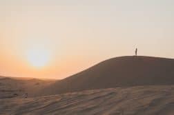 sunset desert abu dhabi
