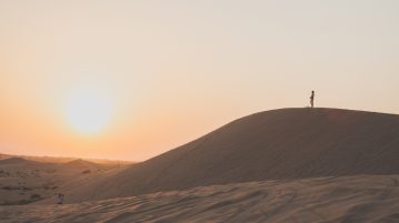 sunset desert abu dhabi