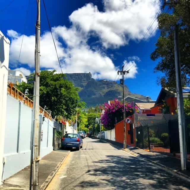 View of Table Mountain from the street