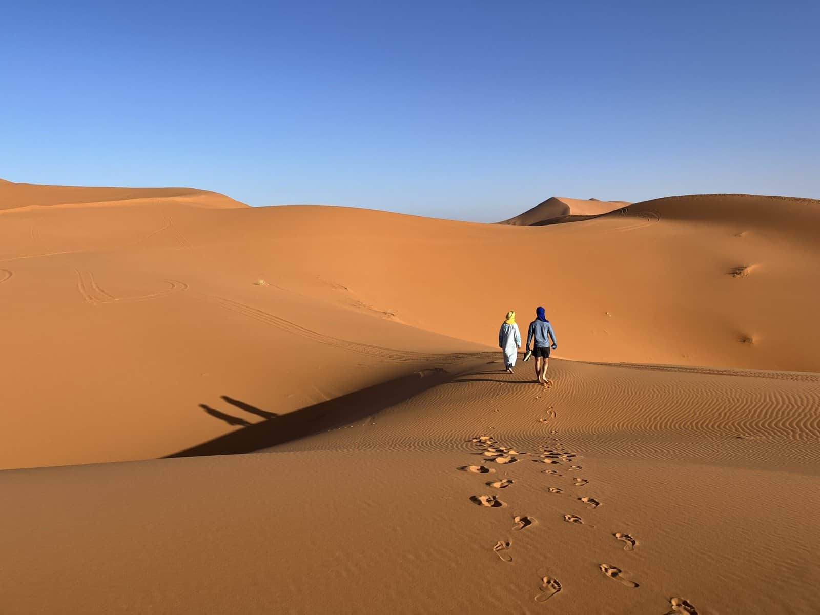 Sahara dunes on a Morocco desert tour